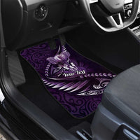 Personalised All Purple New Zealand Darts Car Mats Aoteroa Fern Maori Galaxy Style LT14 - Polynesian Pride