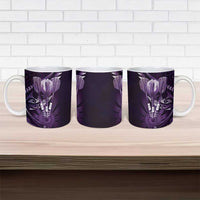 All Purple New Zealand Darts Ceramic Mug Aoteroa Fern Maori Galaxy Style - Polynesian Pride