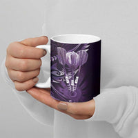 All Purple New Zealand Darts Ceramic Mug Aoteroa Fern Maori Galaxy Style - Polynesian Pride