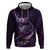Personalised All Purple New Zealand Darts Hoodie Aoteroa Fern Maori Galaxy Style