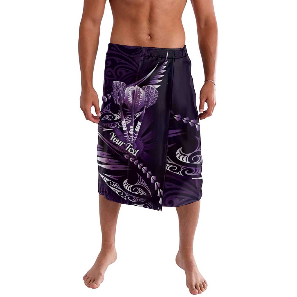 Personalised All Purple New Zealand Darts Lavalava Aoteroa Fern Maori Galaxy Style LT14 Purple - Polynesian Pride
