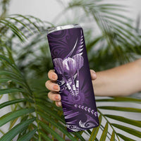 All Purple New Zealand Darts Skinny Tumbler Aoteroa Fern Maori Galaxy Style LT14 - Polynesian Pride