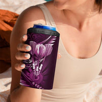 All Pink New Zealand Darts 4 in 1 Can Cooler Tumbler Aoteroa Fern Maori Galaxy Style LT14 - Polynesian Pride