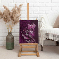 Personalised All Pink New Zealand Darts Canvas Wall Art Aoteroa Fern Maori Galaxy Style LT14 - Polynesian Pride