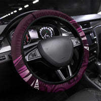All Pink New Zealand Darts Steering Wheel Cover Aoteroa Fern Maori Galaxy Style LT14 Universal Fit Pink - Polynesian Pride