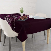 Personalised All Pink New Zealand Darts Tablecloth Aoteroa Fern Maori Galaxy Style LT14 - Polynesian Pride