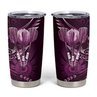 All Pink New Zealand Darts Tumbler Cup Aoteroa Fern Maori Galaxy Style LT14 Pink - Polynesian Pride