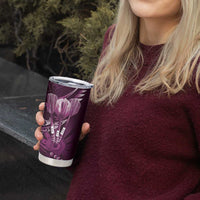 All Pink New Zealand Darts Tumbler Cup Aoteroa Fern Maori Galaxy Style LT14 - Polynesian Pride