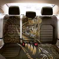 Personalised All Gold New Zealand Darts Back Car Seat Cover Aoteroa Fern Maori Galaxy Style LT14 - Polynesian Pride