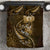 Personalised All Gold New Zealand Darts Bedding Set Aoteroa Fern Maori Galaxy Style
