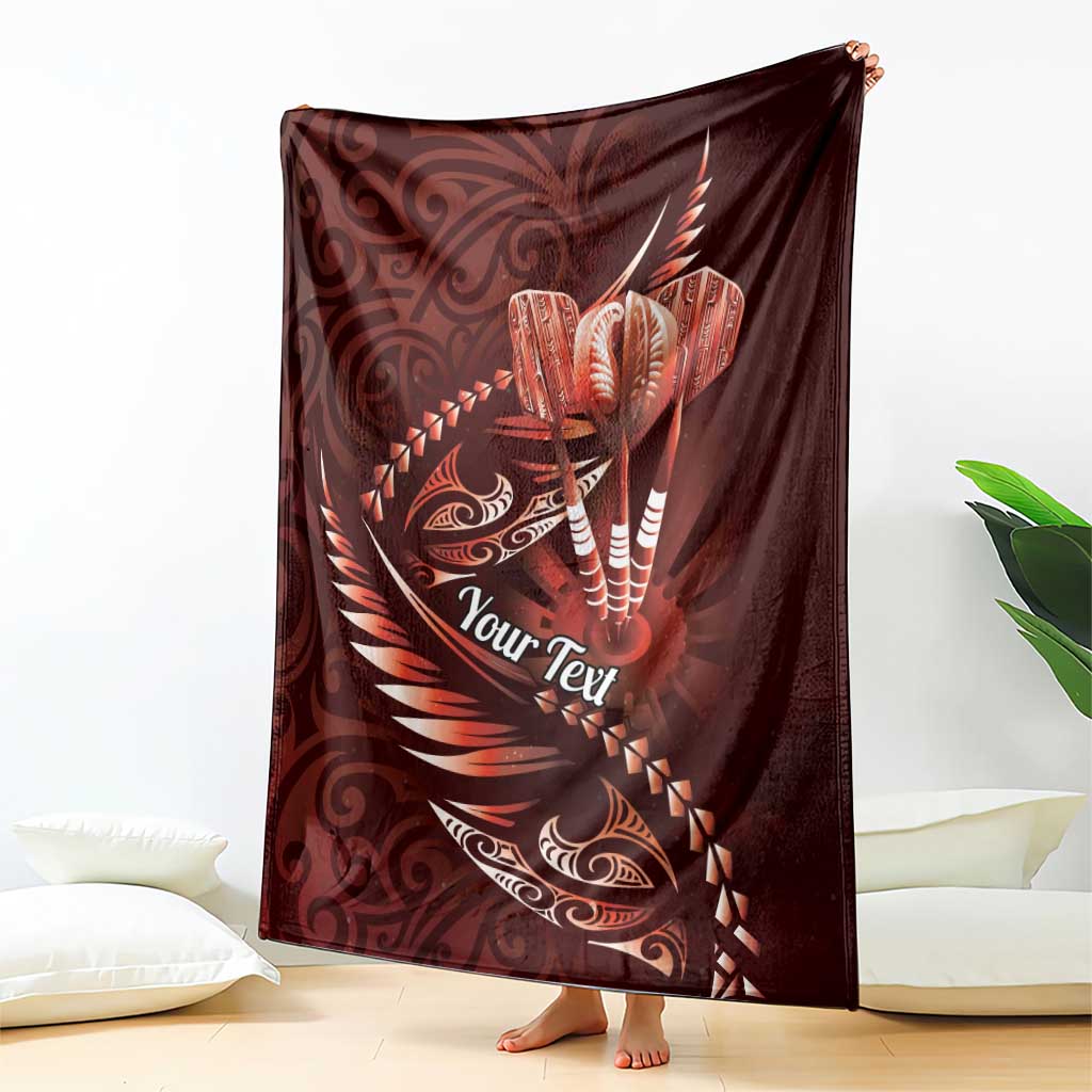Personalised All Red New Zealand Darts Blanket Aoteroa Fern Maori Galaxy Style LT14 - Polynesian Pride