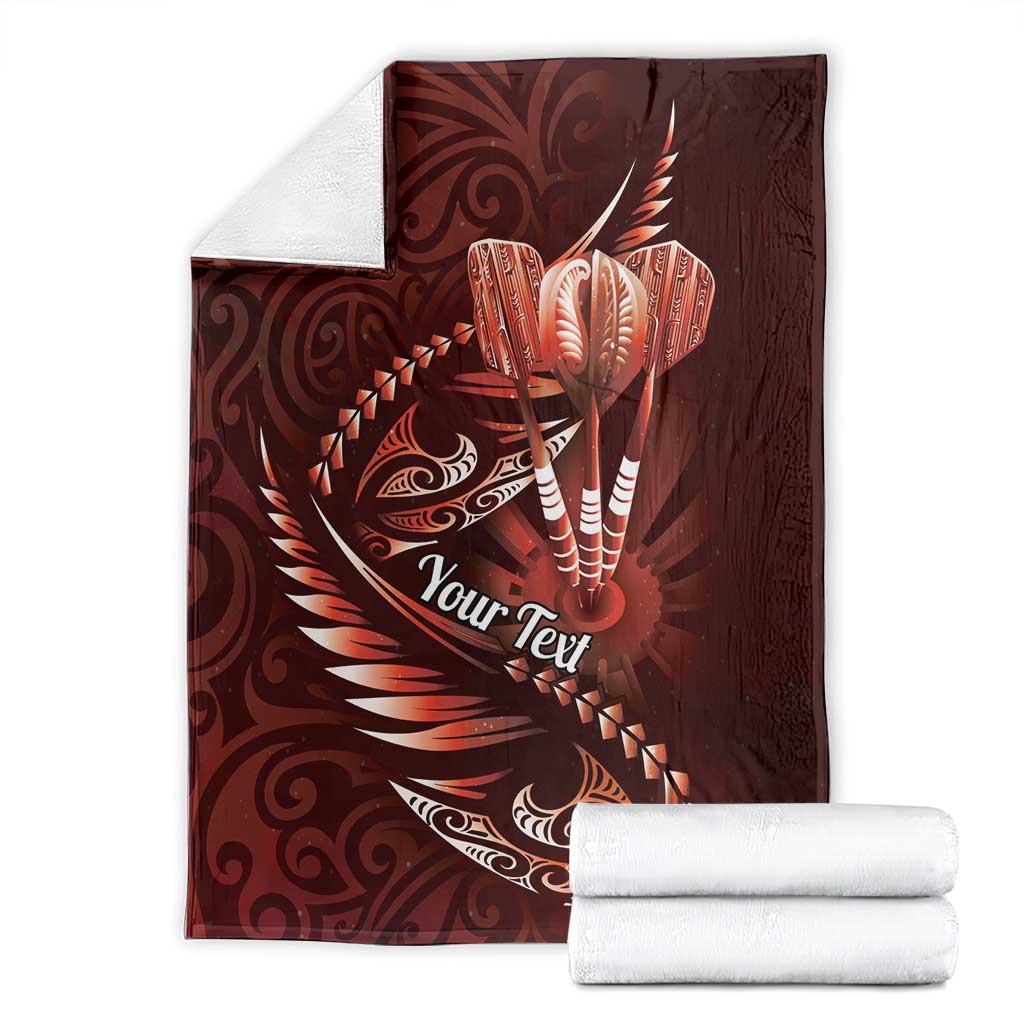 Personalised All Red New Zealand Darts Blanket Aoteroa Fern Maori Galaxy Style LT14 - Polynesian Pride