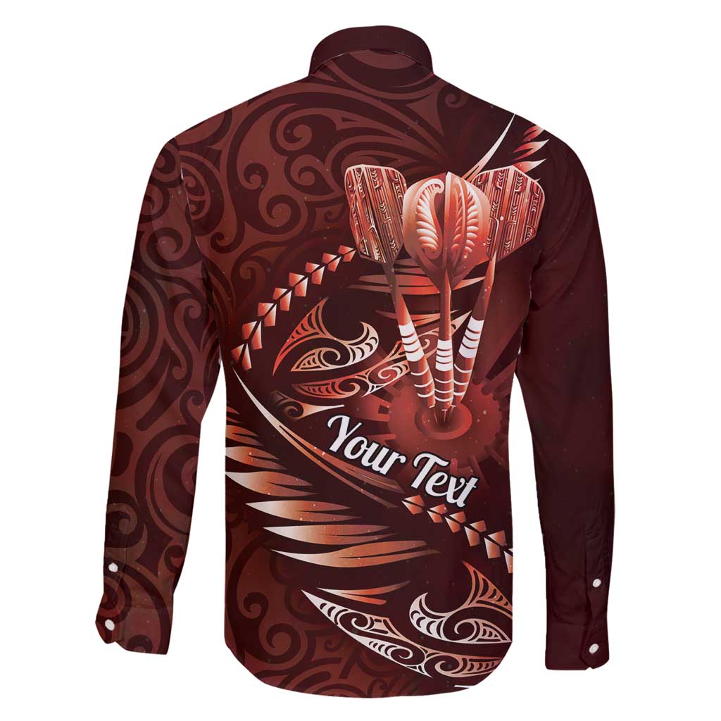 Personalised All Red New Zealand Darts Family Matching Off Shoulder Short Dress and Hawaiian Shirt Aoteroa Fern Maori Galaxy Style LT14 - Polynesian Pride