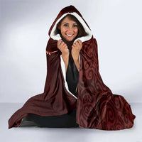 Personalised All Red New Zealand Darts Hooded Blanket Aoteroa Fern Maori Galaxy Style LT14 - Polynesian Pride