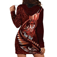 Personalised All Red New Zealand Darts Hoodie Dress Aoteroa Fern Maori Galaxy Style LT14 - Polynesian Pride