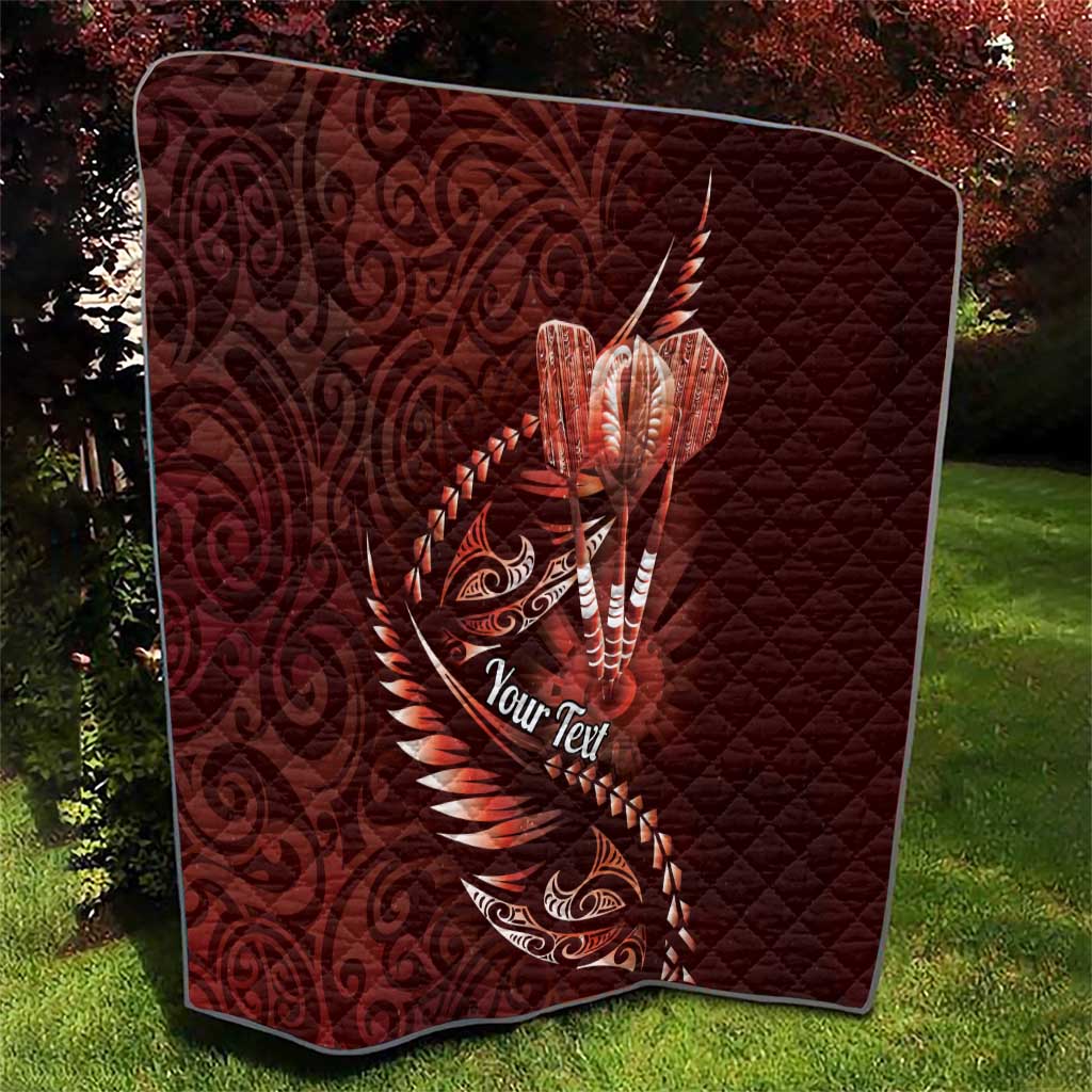 Personalised All Red New Zealand Darts Quilt Aoteroa Fern Maori Galaxy Style LT14 - Polynesian Pride