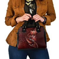Personalised All Red New Zealand Darts Shoulder Handbag Aoteroa Fern Maori Galaxy Style LT14 - Polynesian Pride