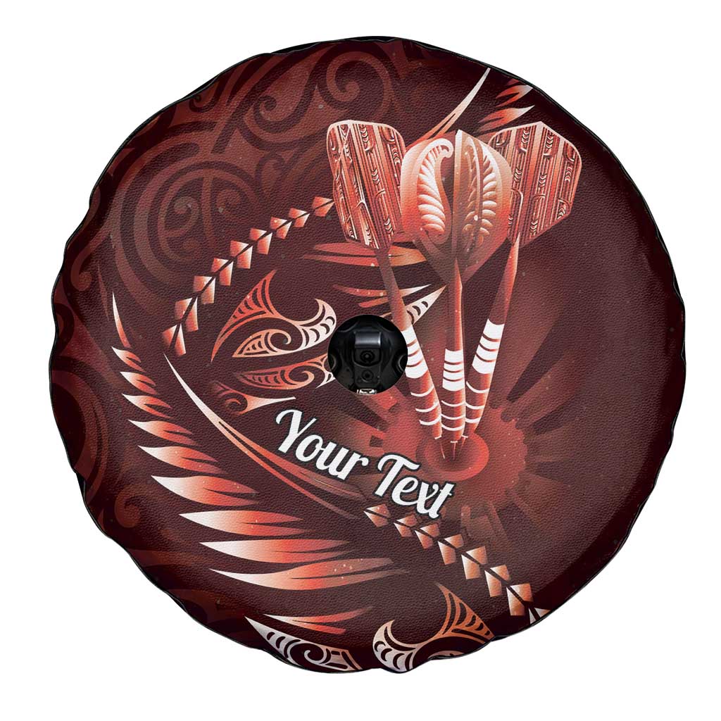 Personalised All Red New Zealand Darts Spare Tire Cover Aoteroa Fern Maori Galaxy Style LT14 - Polynesian Pride