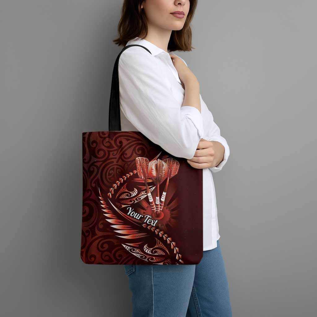 Personalised All Red New Zealand Darts Tote Bag Aoteroa Fern Maori Galaxy Style - Polynesian Pride