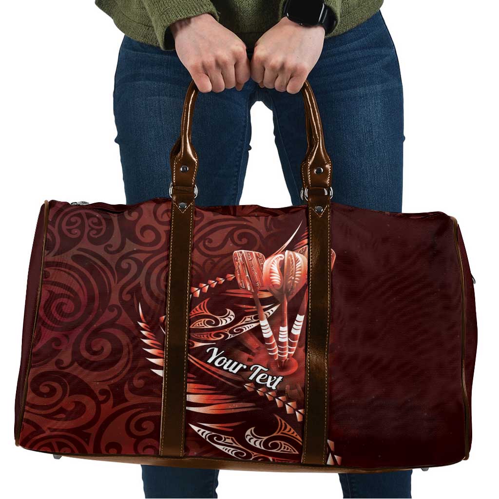 Personalised All Red New Zealand Darts Travel Bag Aoteroa Fern Maori Galaxy Style - Polynesian Pride