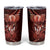 All Red New Zealand Darts Tumbler Cup Aoteroa Fern Maori Galaxy Style