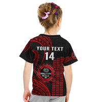 Personalised Hawaii Lahainaluna High School Kid T Shirt Polynesian Kakau Pattern LT14 - Polynesian Pride