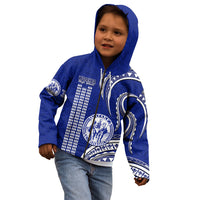 Personalised Hawaii Waiakea High School Kid Hoodie Polynesian Kakau Pattern LT14 - Polynesian Pride
