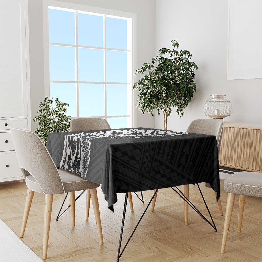 New Zealand Eel Tablecloth Tuna Aotearoa Maori Patten - Black LT14 - Polynesian Pride