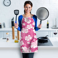 Pink Bula Fiji Masi Hibiscus Seamless Apron