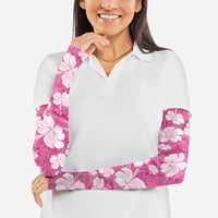 Pink Bula Fiji Masi Hibiscus Seamless Arm Sleeves