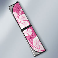 Pink Bula Fiji Masi Hibiscus Seamless Auto Sun Shade