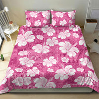 Pink Bula Fiji Masi Hibiscus Seamless Bedding Set