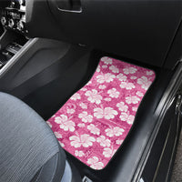 Pink Bula Fiji Masi Hibiscus Seamless Car Mats