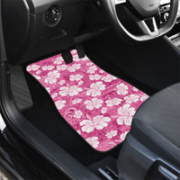 Pink Bula Fiji Masi Hibiscus Seamless Car Mats