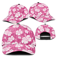 Pink Bula Fiji Masi Hibiscus Seamless Classic Cap
