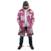 Pink Bula Fiji Masi Hibiscus Seamless Cloak