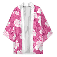 Pink Bula Fiji Masi Hibiscus Seamless Kimono