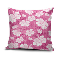 Pink Bula Fiji Masi Hibiscus Seamless Pillow Cover