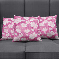 Pink Bula Fiji Masi Hibiscus Seamless Pillow Cover