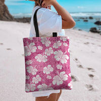 Pink Bula Fiji Masi Hibiscus Seamless Tote Bag