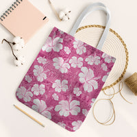 Pink Bula Fiji Masi Hibiscus Seamless Tote Bag