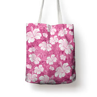 Pink Bula Fiji Masi Hibiscus Seamless Tote Bag