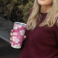 Pink Bula Fiji Masi Hibiscus Seamless Tumbler Cup