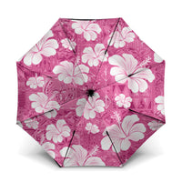 Pink Bula Fiji Masi Hibiscus Seamless Umbrella