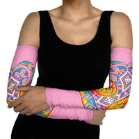 Rainbow Ngaru Taniko With Aotearoa Maori Tattoo Arm Sleeves