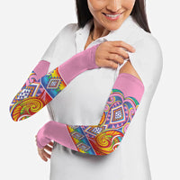Rainbow Ngaru Taniko With Aotearoa Maori Tattoo Arm Sleeves
