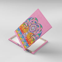 Rainbow Ngaru Taniko With Aotearoa Maori Tattoo Canvas Wall Art