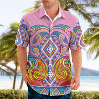 Rainbow Ngaru Taniko With Aotearoa Maori Tattoo Hawaiian Shirt