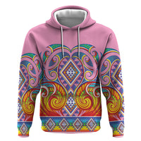 Rainbow Ngaru Taniko With Aotearoa Maori Tattoo Hoodie