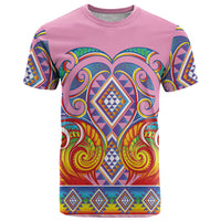 Rainbow Ngaru Taniko With Aotearoa Maori Tattoo T Shirt